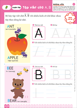 Chữ cái ABC 4~6 tuổi