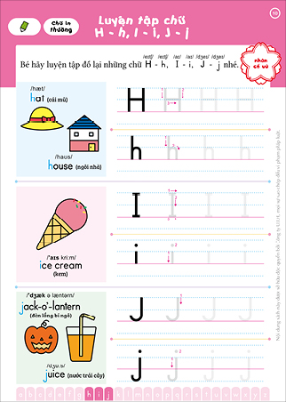 Chữ cái abc 4~6 tuổi