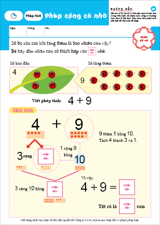 Phép cộng - 6~7 tuổi