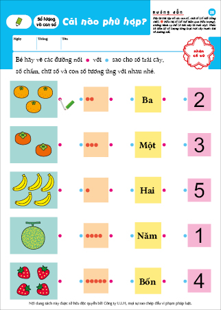 Số đếm - 3~4 tuổi
