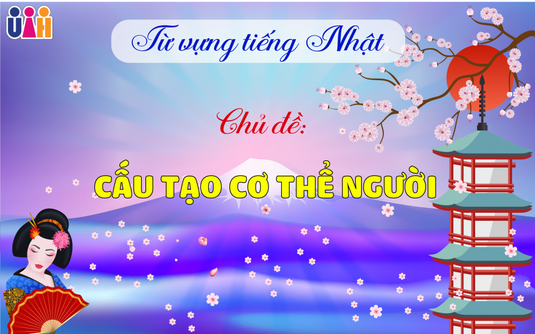 TỪ VỰNG TIẾNG NHẬT VỀ CÁC BỘ PHẬN CƠ THỂ NGƯỜI