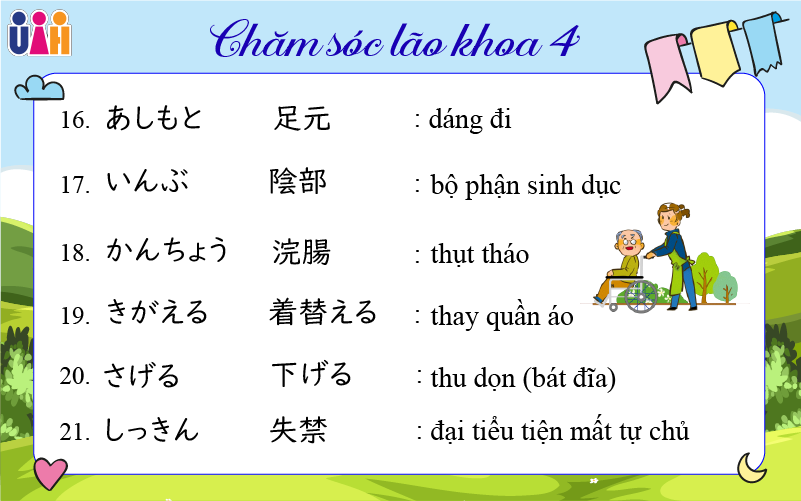 Từ vựng Chăm sóc Lão khoa