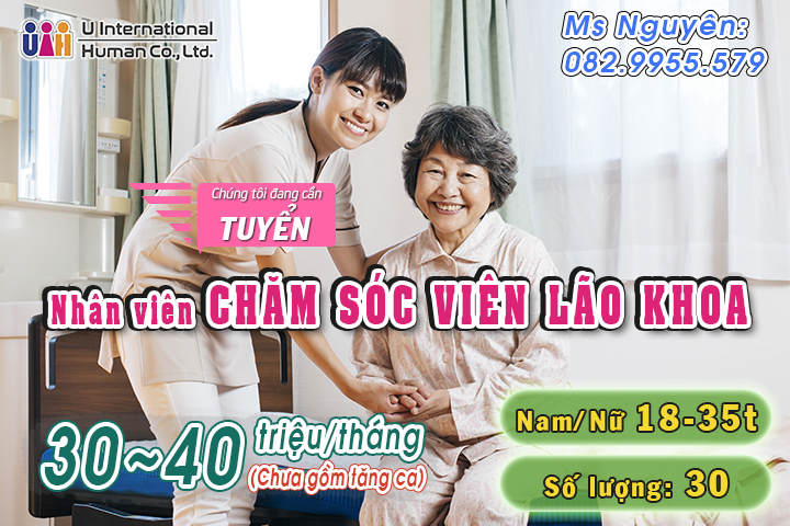 TUYỂN NHÂN VIÊN CHĂM SÓC VIÊN LÃO KHOA