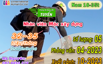 TUYỂN NHÂN VIÊN MỘC XÂY DỰNG