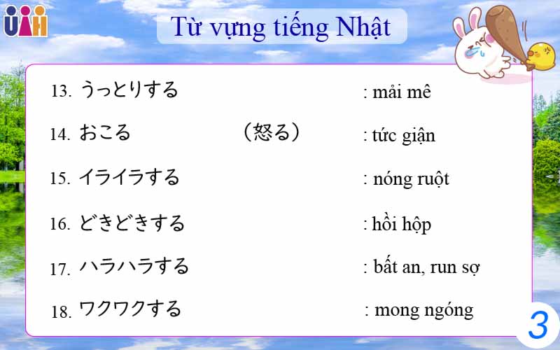 Từ vựng diễn tả tâm trạng